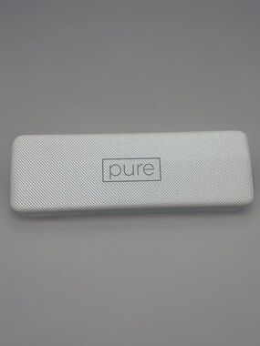 Pur White Textured Glasses Case - Pur